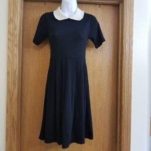 Asos Black Peter Pan Collar Maternity Dress 4